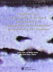 Portada del libro Conflictos entre el desarrollo de las aguas subterráneas y la conservación de los humedales: La cuenca alta del Guadiana 